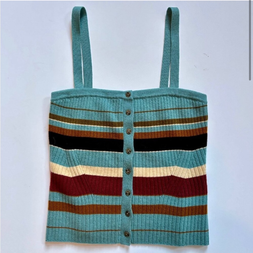 Ulla Johnson Evelyn Tank in Painted Canyon, M
